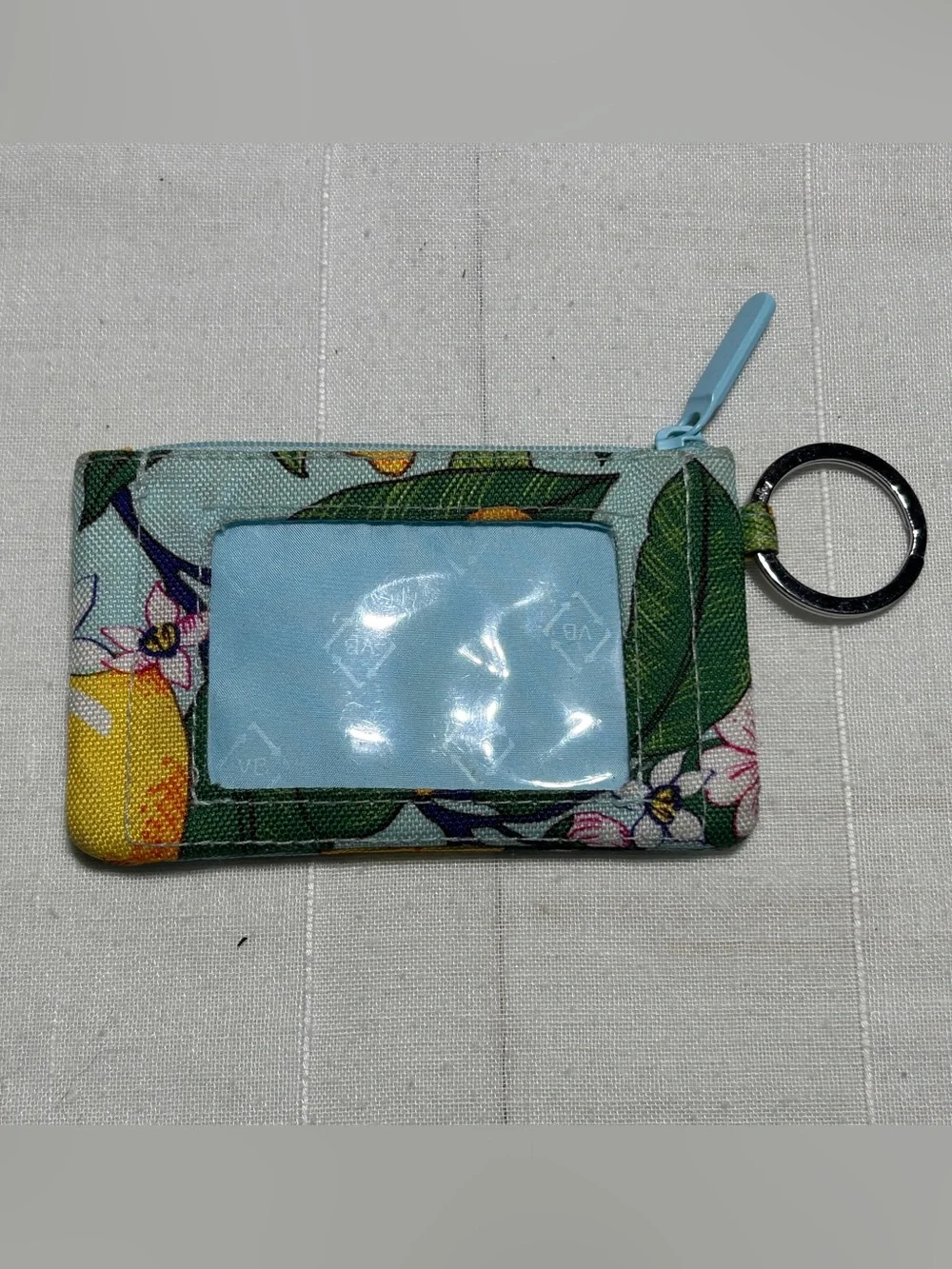 Vera Bradley Lemon Grove Keyring ID Holder - Picture 2 of 6